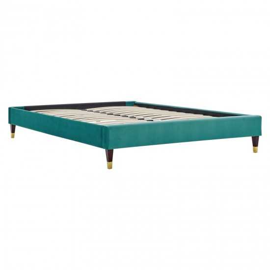 Elise Queen Performance Velvet Platform Bed