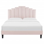 Elise Queen Performance Velvet Platform Bed