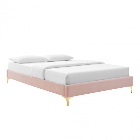 Elise Queen Performance Velvet Platform Bed