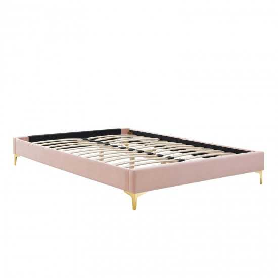 Elise Queen Performance Velvet Platform Bed