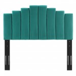 Elise Queen Performance Velvet Platform Bed