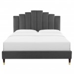 Elise King Performance Velvet Platform Bed