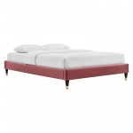Elise King Performance Velvet Platform Bed