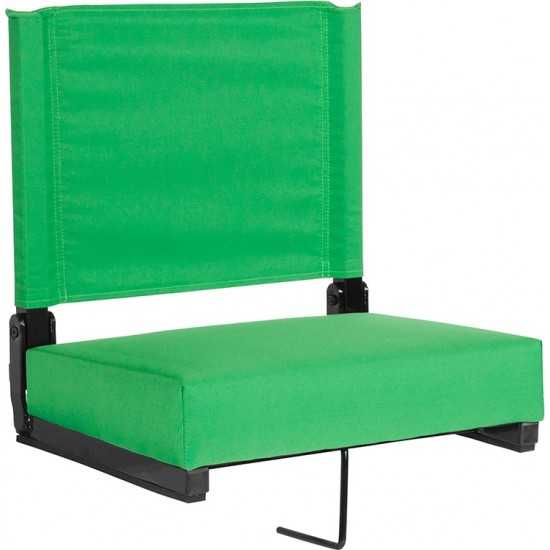 500 LB. Weight Capacity Lightweight Aluminum Frame and Ultra-Padded Seat in Bright Green