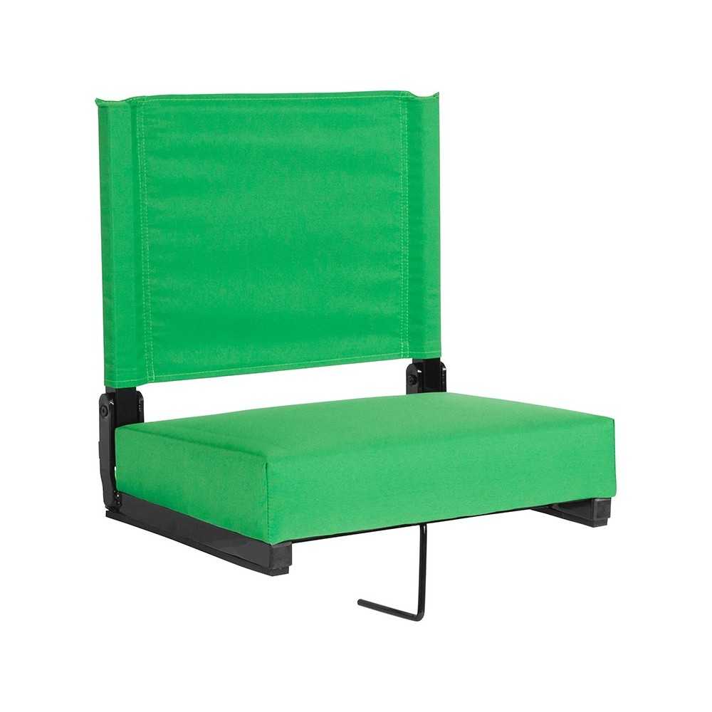 500 LB. Weight Capacity Lightweight Aluminum Frame and Ultra-Padded Seat in Bright Green