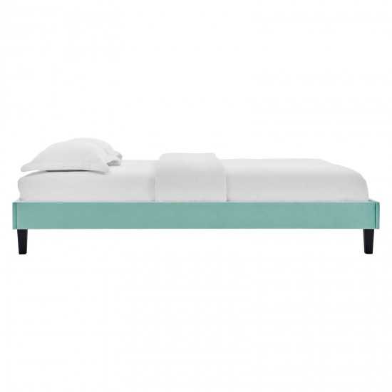 Elise Twin Performance Velvet Platform Bed