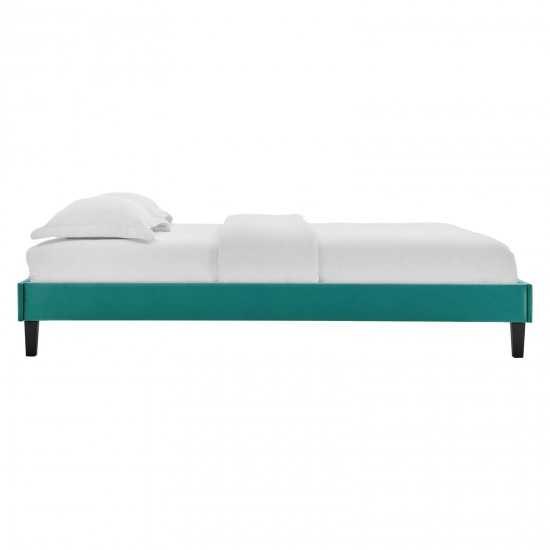 Elise Twin Performance Velvet Platform Bed