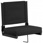 500 LB. Weight Capacity Lightweight Aluminum Frame and Ultra-Padded Seat in Black