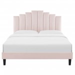 Elise Full Performance Velvet Platform Bed