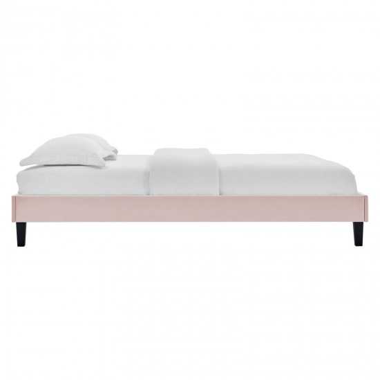 Elise Full Performance Velvet Platform Bed