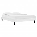 Elise Full Performance Velvet Platform Bed