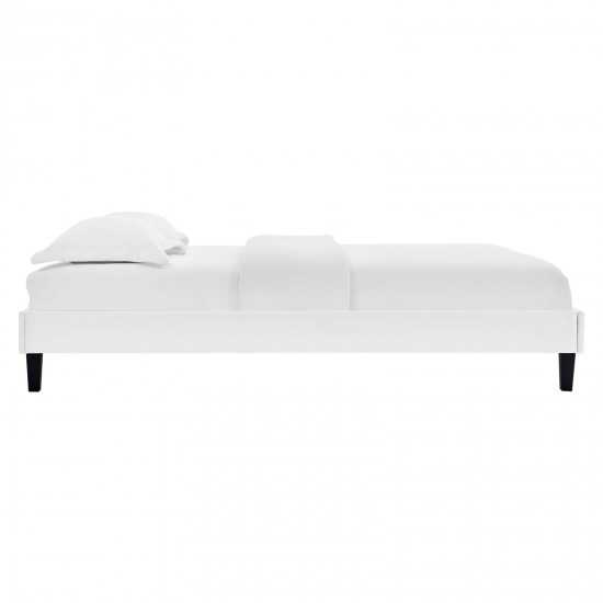 Elise Full Performance Velvet Platform Bed