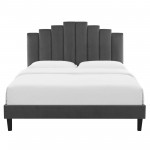 Elise King Performance Velvet Platform Bed