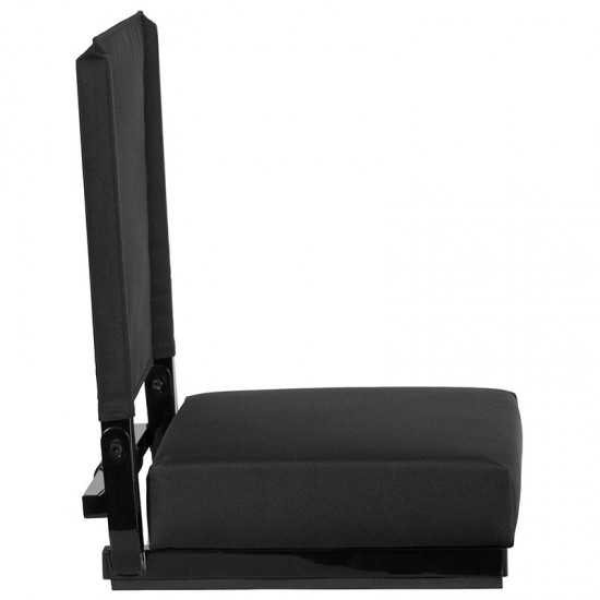 500 LB. Weight Capacity Lightweight Aluminum Frame and Ultra-Padded Seat in Black