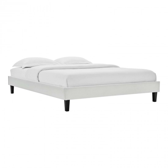 Elise King Performance Velvet Platform Bed