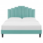 Elise King Performance Velvet Platform Bed