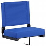 500 LB. Weight Capacity Lightweight Aluminum Frame and Ultra-Padded Seat in Blue