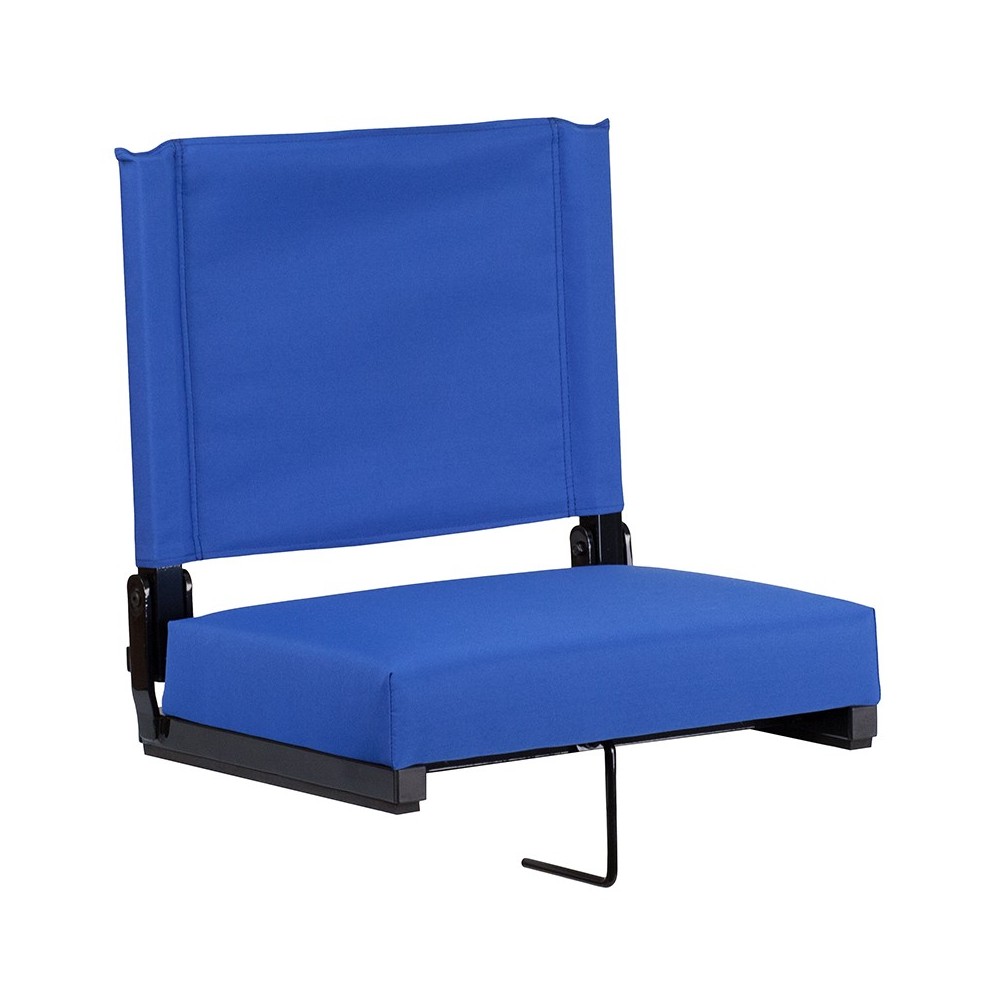 500 LB. Weight Capacity Lightweight Aluminum Frame and Ultra-Padded Seat in Blue