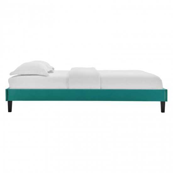 Elise King Performance Velvet Platform Bed