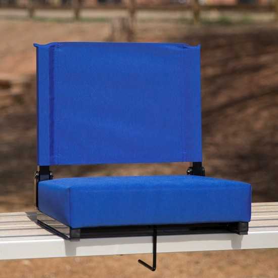 500 LB. Weight Capacity Lightweight Aluminum Frame and Ultra-Padded Seat in Blue