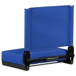 500 LB. Weight Capacity Lightweight Aluminum Frame and Ultra-Padded Seat in Blue