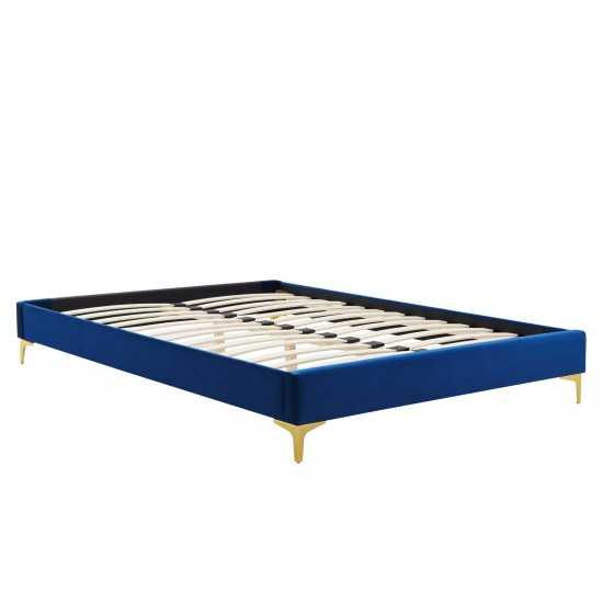 Elise Twin Performance Velvet Platform Bed