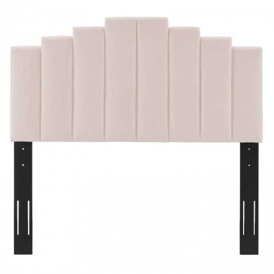 Elise Twin Performance Velvet Platform Bed