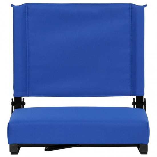 500 LB. Weight Capacity Lightweight Aluminum Frame and Ultra-Padded Seat in Blue