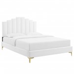 Elise Twin Performance Velvet Platform Bed