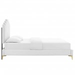 Elise Twin Performance Velvet Platform Bed