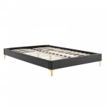 Elise Full Performance Velvet Platform Bed