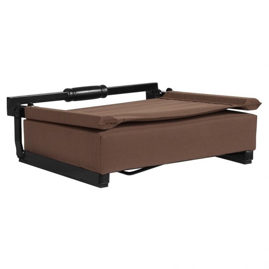 500 LB. Weight Capacity Lightweight Aluminum Frame and Ultra-Padded Seat in Brown