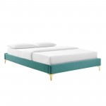 Elise Full Performance Velvet Platform Bed