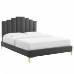 Elise King Performance Velvet Platform Bed