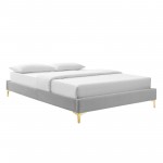 Elise King Performance Velvet Platform Bed