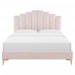 Elise King Performance Velvet Platform Bed