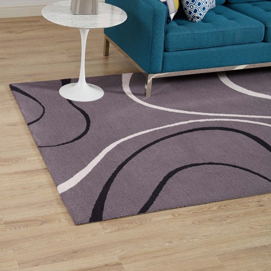 Therese Abstract Swirl 8x10 Area Rug