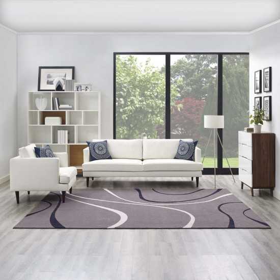 Therese Abstract Swirl 8x10 Area Rug