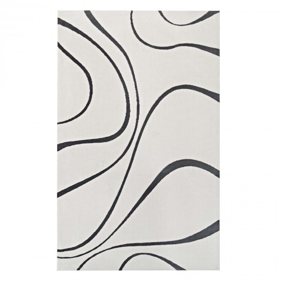 Therese Abstract Swirl 8x10 Area Rug