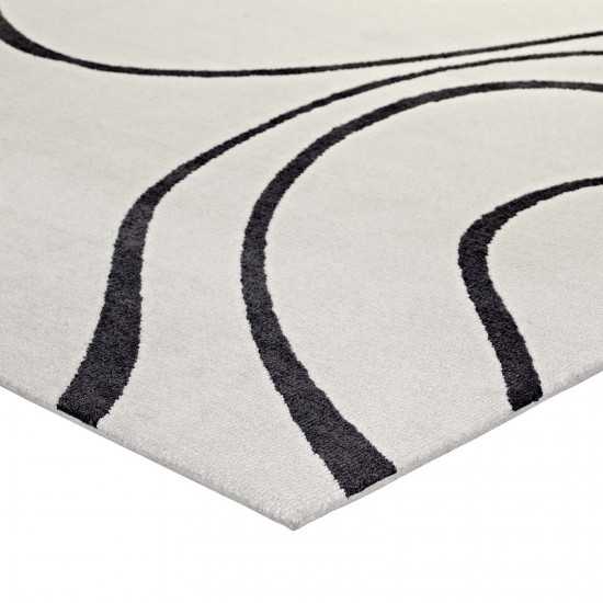 Therese Abstract Swirl 8x10 Area Rug