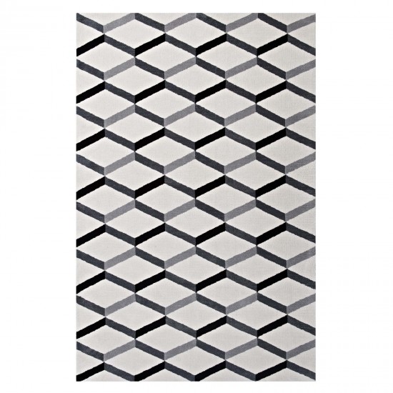 Sigrun Geometric Chevron 5x8 Area Rug