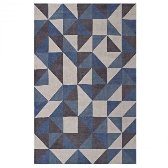 Kahula Geometric Triangle Mosaic 5x8 Area Rug