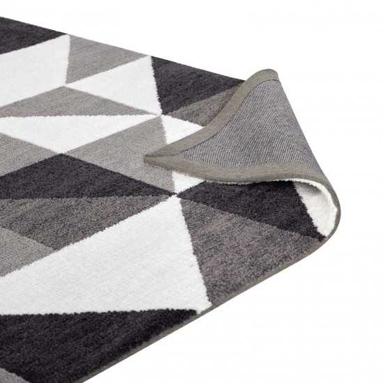 Kahula Geometric Triangle Mosaic 8x10 Area Rug