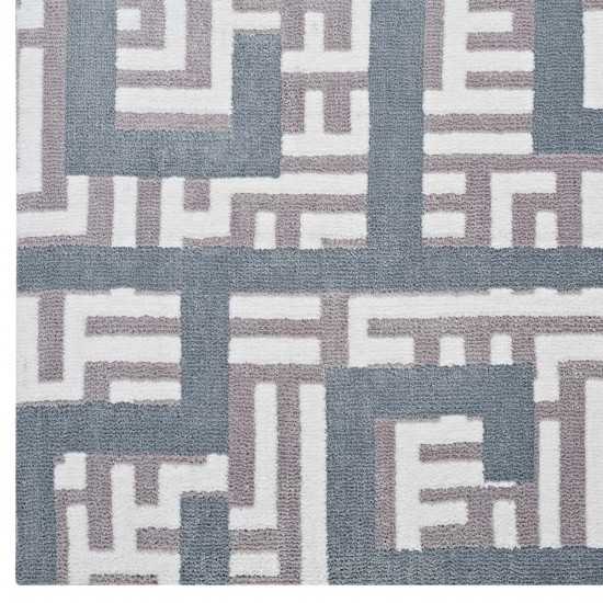 Nahia Geometric Maze 8x10 Area Rug