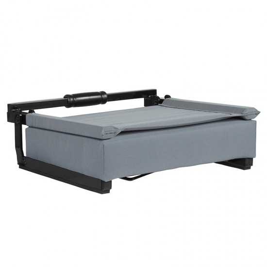 500 LB. Weight Capacity Lightweight Aluminum Frame and Ultra-Padded Seat in Gray