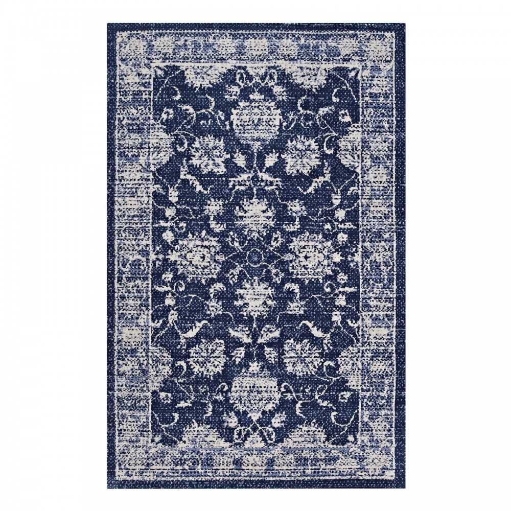 Kazia Distressed Floral Lattice 5x8 Area Rug Kazia Distressed Floral Lattice 5x8 Area Rug