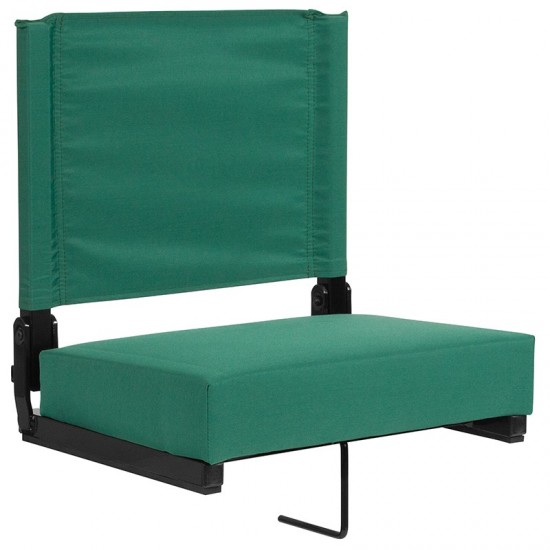 500 LB. Weight Capacity Lightweight Aluminum Frame and Ultra-Padded Seat in Hunter Green