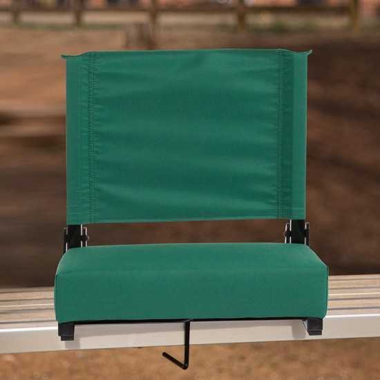 500 LB. Weight Capacity Lightweight Aluminum Frame and Ultra-Padded Seat in Hunter Green