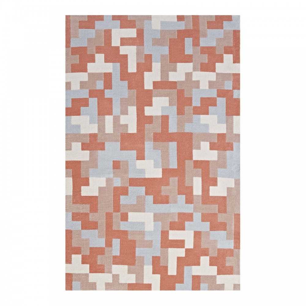 Andela Interlocking Block Mosaic 5x8 Area Rug