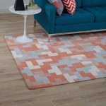 Andela Interlocking Block Mosaic 5x8 Area Rug